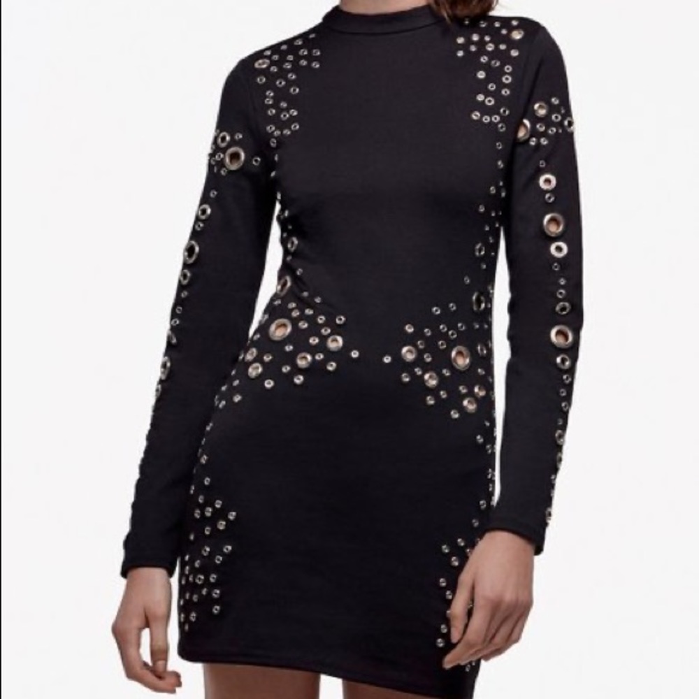 NWOT Daya by Zendaya black dress with grommets